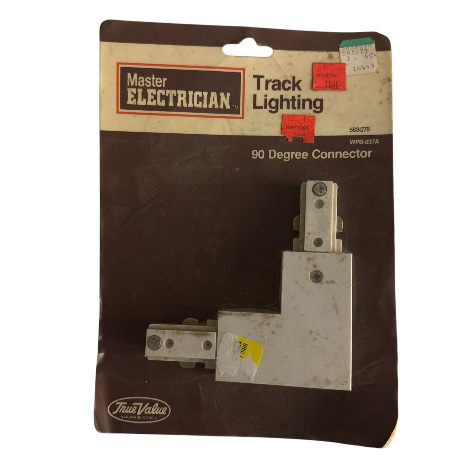 Vintage Master Electrician Track Lighting 90 Degree Connector - Never Opened
