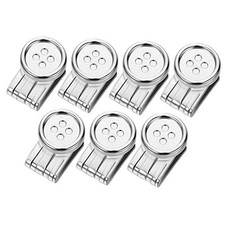 Supenders Botton Clip Movable No Sew Button End Brace Suspender Button Chrome