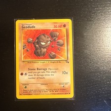 Geodude 47/62 Fossil common Pokemon Card WOTC 
