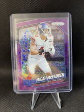 Micah McFadden 2025 Panini Prizm Purple Disco No Huddle /75 New York Giants #95