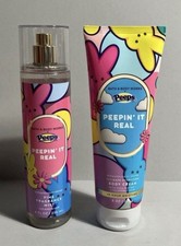 Peeps PEEPIN' IT REAL Bath Body Works Body Mist Cream Set New