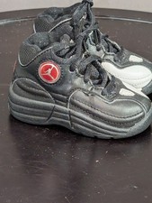 Nike Baby Shoes 2c Air Jordan Jumpman team 1 Black White Sneakers Lace Up