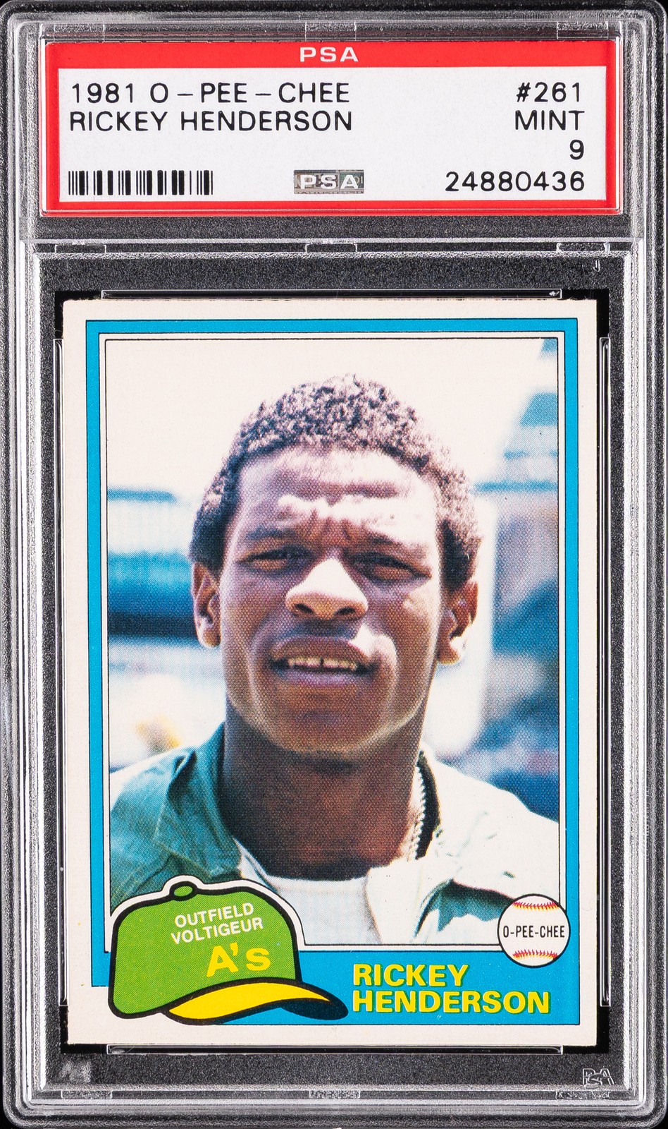 1981 Upper Deck O-PEE-CHEE #261 Rickey Henderson front