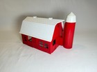 VINTAGE O & S GAUGE PLASTICVILLE BARN WITH SILO, NICE CONDITION. — photo 1