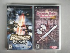 Warriors Orochi & Dungeon Maker Hunting Ground Sealed PSP Game Lot Factory Seal