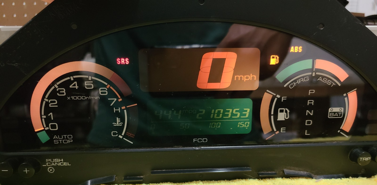 2001 2002 2003 Honda Insight Automatic Instrument Cluster 210K | eBay
