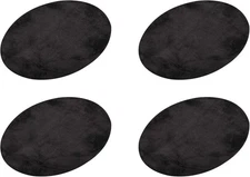 MECCANIXITY Elbow Knee Iron-on Fabric Patches Repair Oval Black 