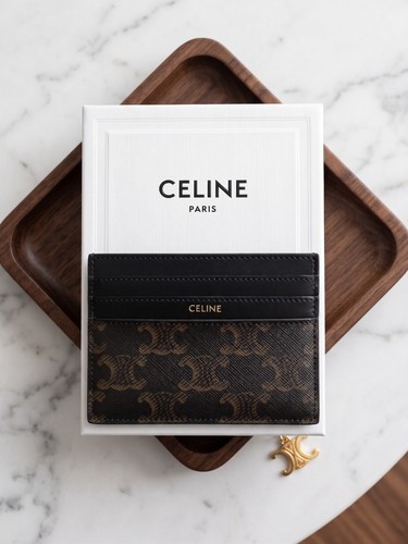 Authentic Celine Triomphe Canvas Card Holder - Brand New in Box / Unisex