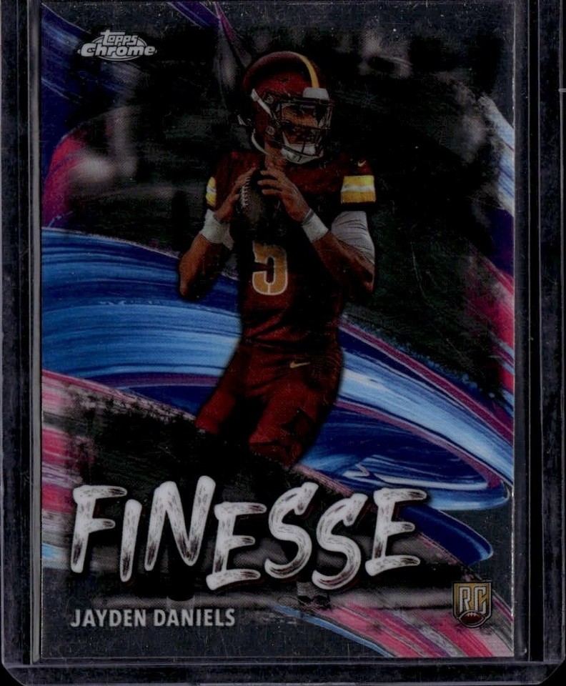 2024 Topps Chrome Jayden Daniels #F-3 Finesse Washington Commanders