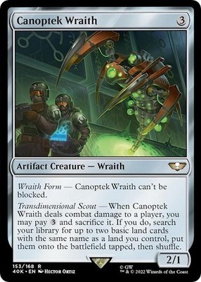 Canoptek Wraith (Surge Foil) #153 (NM) 40K MTG