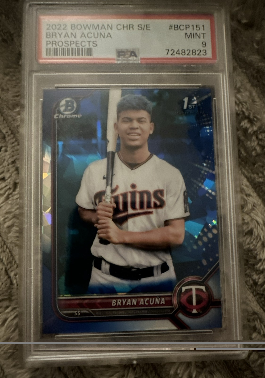 2022 Bowman Chrome Sapphire Edition - Prospects Bryan Acuna #BCP-151 (RC)