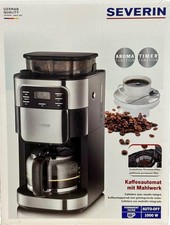 SEVERIN KA 4813 Filterkaffeemaschine mit Edelstahl Mahlwerk LED Be-Silent NEU