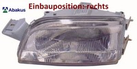 Abakus 661-1111R-LD-E Hauptscheinwerfer Rechts Scheinwerfer FüR Fiat