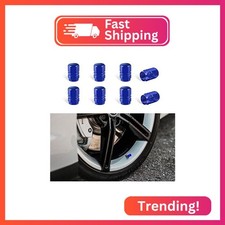 Kewucn 8 Pcs Car Tire Valve Stem Caps Aluminum Alloy Air Caps Cover With Rubber