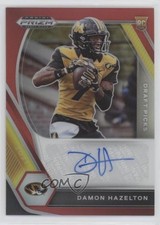 2021 Panini Prizm Draft Picks Red 15/199 Damon Hazelton Jr #DPA-DHA Auto 6wp