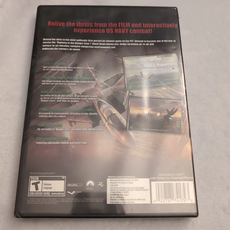 Top Gun PC CD ROM Computer Game New Sealed Windows - Image 2 of 2