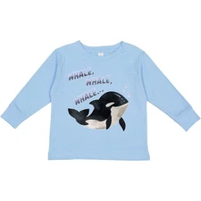 Inktastic Whale, Whale, Whale Cute Orca Pun Toddler Long Sleeve T-Shirt Sea Life