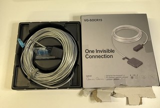 15m Near Invisible Cable Black VG SOCR15 One Invisible Connection