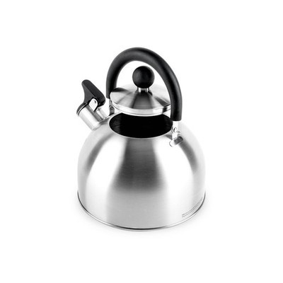 1.5qt Stainless Steel Stovetop Kettle Silver: Whistling Tea Kettle with Flip-Up