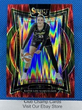 2025 Katie Lou Samuelson 53 Panini Select WNBA Concourse Red Flash Prizm 206/349