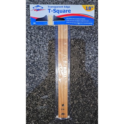 Alvin Drafting Transparent-Edge Professional T-Square 18 '' C18 Brand NEW