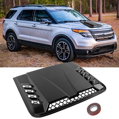 Gloss Air Flow Intake Hood Scoop Bonnet Vent Cover Decor For Ford Explorer Sport