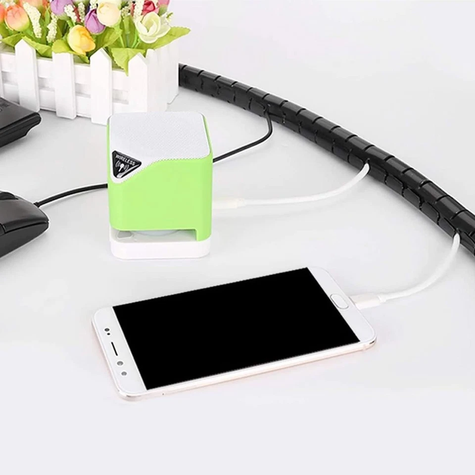 Spiral Cable Wrap Cord Cover Sleeve for Wire Computer Organizer - Image 4 of 4