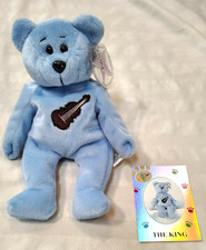 Classic Collecticritter Elvis King Teddy Limited Edit Plush Beanie Bear w/ Card