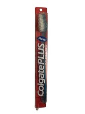 Colgate Plus Blue Diamond Head Toothbrush Great Movie Prop Retro NOS Vintage