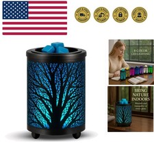 Electric Wax Melt Warmer PTC Heating Plate with 7 Colors LED Changing Light W...
