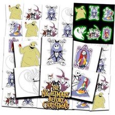 Nightmare Before Christmas Tattoos Party Favors Bundle  72 Perforated
