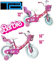 Bici Bambina Con Rotelle/Stabilizzatori BARBIE 12"-14"-16" Pollici