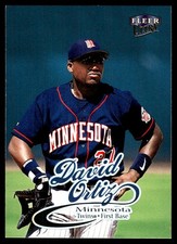 David Ortiz 1999 Ultra #24 Minnesota Twins FREE SHIPPING AutographDen