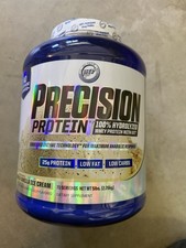 PRECISION PROTEIN 100% Hydrolyzed Whey 25g 5LB VANILLA ice cream Exp 01/2027 14.40 per gallon