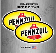 Pennzoil Motor Oil Racing Nascar Decal Sticker Us Made Car Truck Vehicle Toolbox