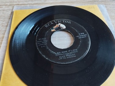 Elvis Presley 45 T 7'' Big Hunk O Love, M'y Wish Came True, USA 1959 G/ VG