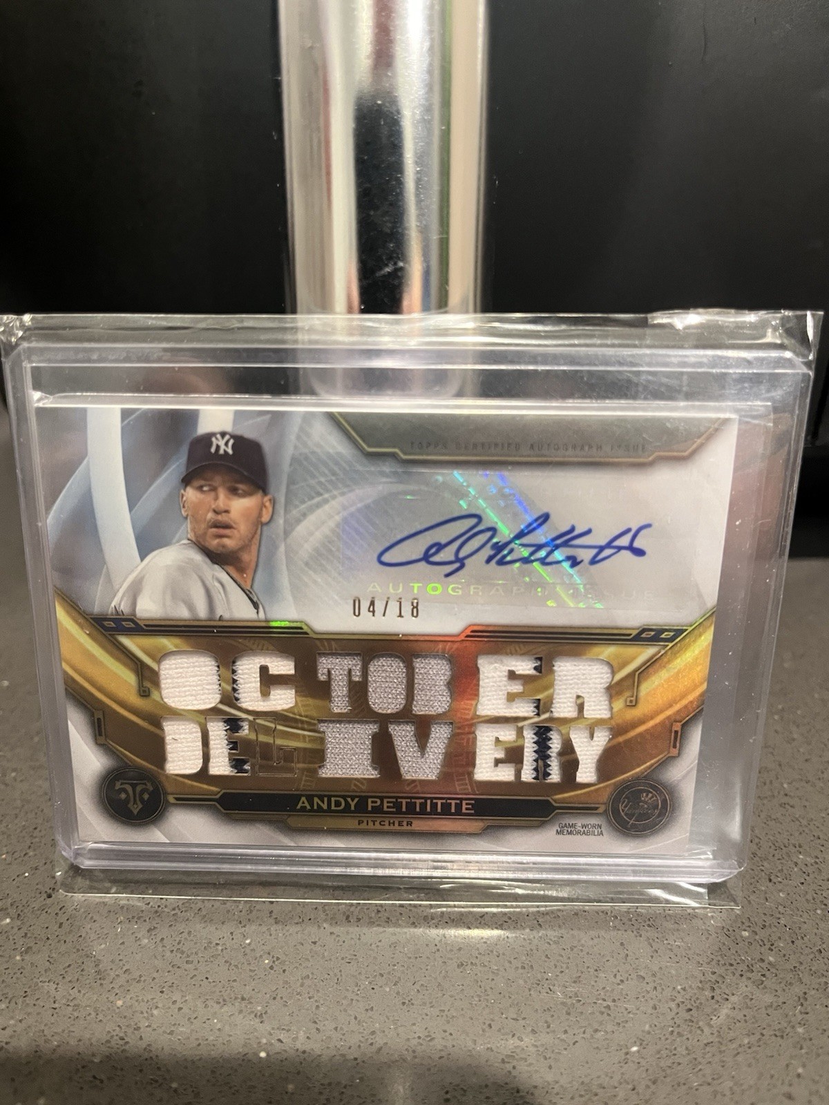 2019 Topps Triple Threads Andy Pettitte Auto Jersey Card 4/18
