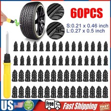 60PCS Car Vacuum Tire Repair Nail Rubber Screw Nails+ Screwdriver Tool Set w/Box