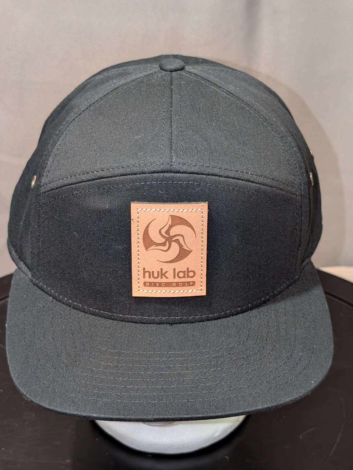 Hat Strapback  W/ Leather Trifly Patch Cap 5 Panel Running
