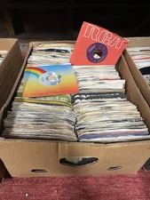 (50) 1960’s 70’s & 80’s 45rpm Vinyl Record Lot 🎸🎹🎵🥁Random Selection Mixed