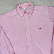 Vintage 70s 80s Brooks Brothers Oxford Button Down USA Made 15.5 32 OCBD Pink