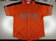 Baltimore Orioles Jersey Mens XL Orange Starter Spellout MLB 90s Throwback Y2K