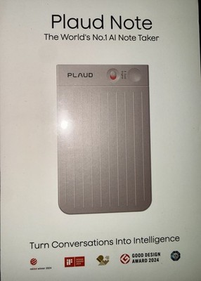 NEW SEALED PLAUD Note AI Voice Recorder 64GB Gray NB-100 ChatGPT Transcription
