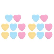 2 Pieces Small Note Pads Memo Heart Notepads Stationery Adhesive
