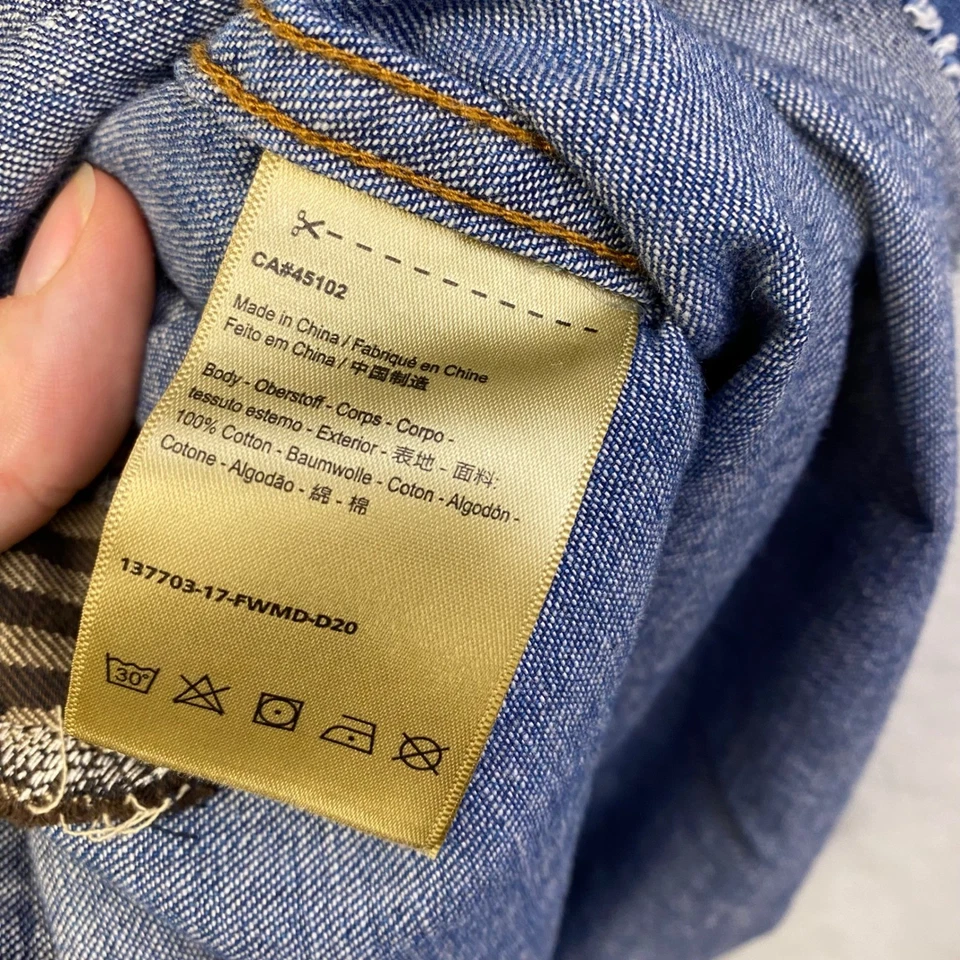 Camisa vaquera Scotch & Soda para hombre manga larga Western The Sawtooth Ams azul Foto 4 de 4