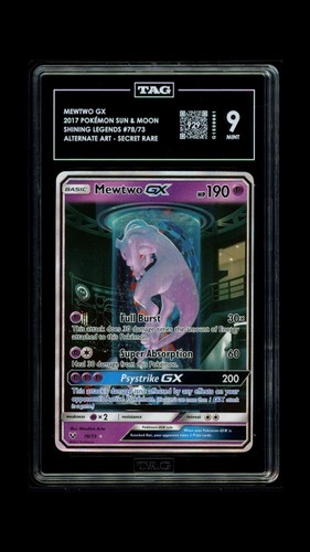 Mewtwo-GX graded TAG 9 for sale on eBay