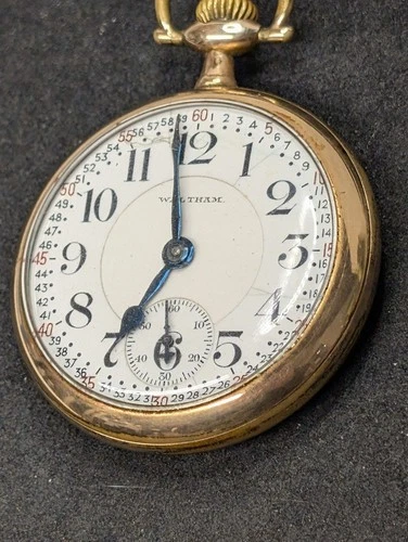 Antique Waltham 645 Pocket Watch -Runs- Ticks- Gold Filled-