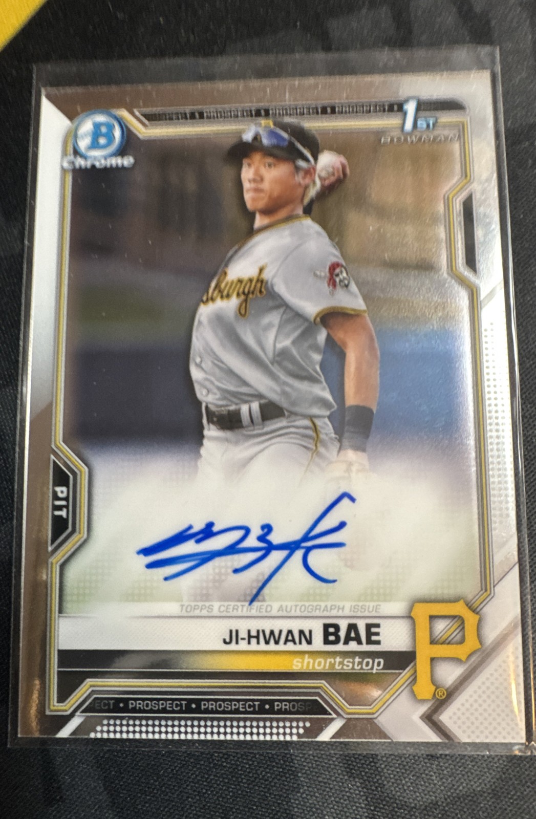 2021 Bowman - Chrome Prospects Autographs Ji-Hwan Bae #CPA-JB (AU, RC)