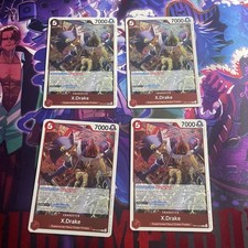 One Piece TCG X.Drake Foil OP14-016 Azure Sea's Seven OP14 x4 Playset