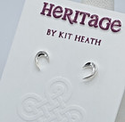 Kit Heath Sterling Silver Signed Twine Thorn Mini Curve Earrings   NWT Gift Box — photo 5